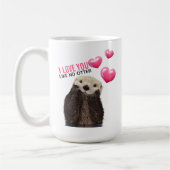 Cute Otter met roze hartenliefde die je hebt gespo Koffiemok (Links)