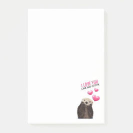 Cute Otter met roze hartenliefde die je hebt gespo Post-it® Notes