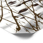 Cute Otter met roze liefdesharten Poster (Hoek)