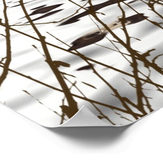 Cute Otter met roze liefdesharten Poster (Hoek)