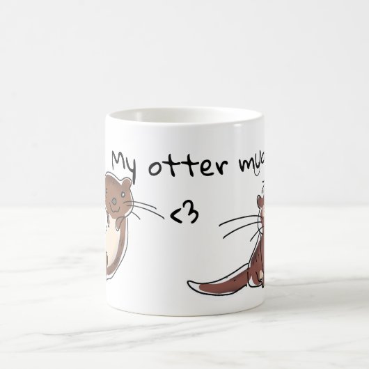 Cute otter-mok koffiemok (Center)