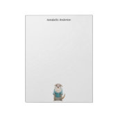 Cute Otter Notitieblok (Linkerzijde)