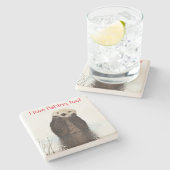 Cute Otter-onderzetter Stenen Onderzetter (Zijkant)