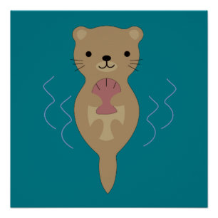 Cute Otter Perfect Poster