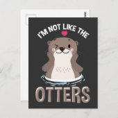 Cute Otter Quote Kawaii Dierenvriend Briefkaart (Voorkant / Achterkant)
