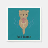 Cute Otter Servet (Voorkant)