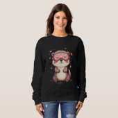 Cute otter sleeping motif trui (Voorkant volledig)
