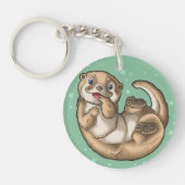Cute Otter Sleutelhanger (Voorkant)