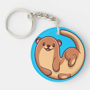 Cute Otter Sleutelhanger