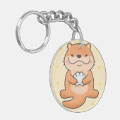Cute Otter Sleutelhanger (Voorkant Links)