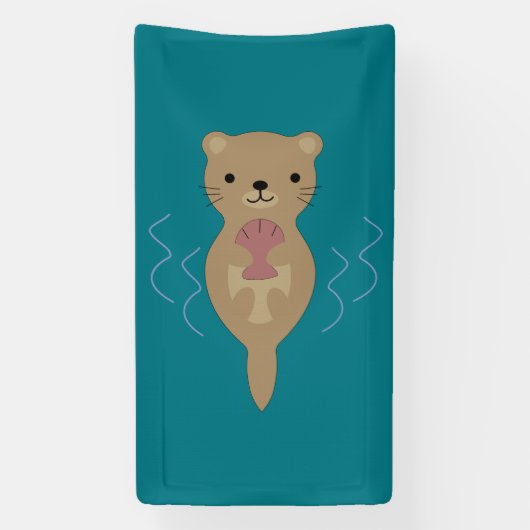 Cute Otter Spandoek (Verticaal)