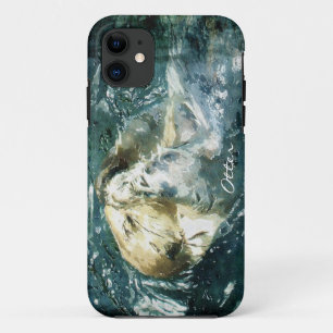 Cute Otter Wildlife Art Animal Cell Case