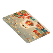 Cute Otter with Christmas Gifts Magneet (Rechterzijde)