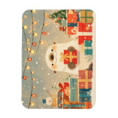 Cute Otter with Christmas Gifts Magneet (Verticaal)
