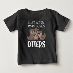 Cute Otter Women Zeeen een meisje dat van Otter ho