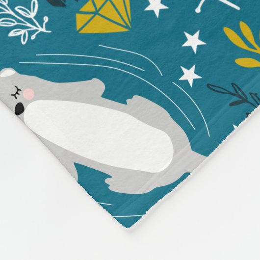 Cute Otters Blanket Fleece Deken (Hoek)