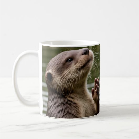 Cute Otters Koffiemok (Links)