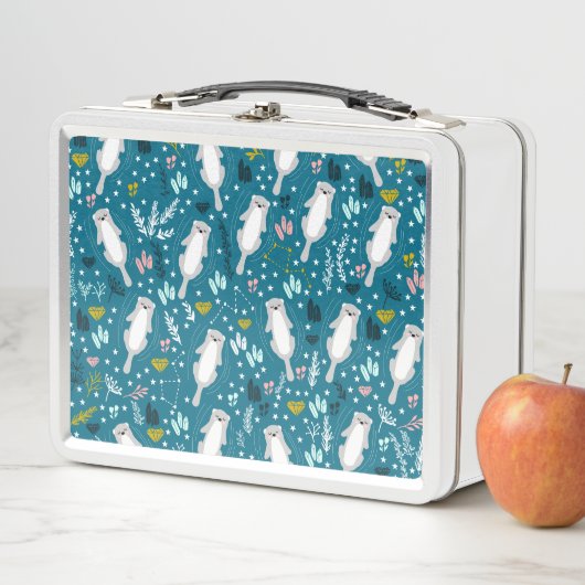 Cute Otters Lunch Box (In situ)