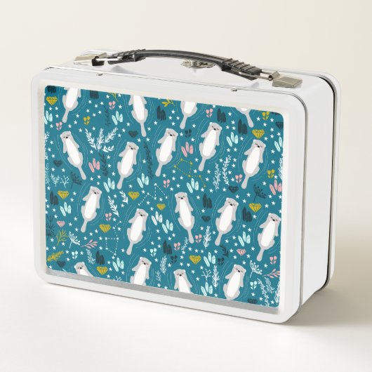 Cute Otters Lunch Box (Achterkant)