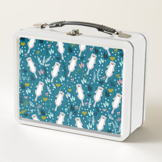 Cute Otters Lunch Box (Voorkant)