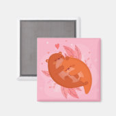 Cute Otters Magneet (Voorkant / Achterkant)