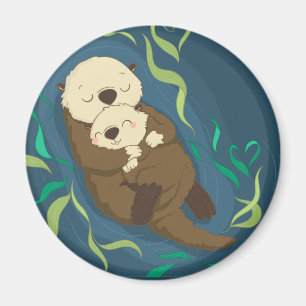 Cute Otters Magneet