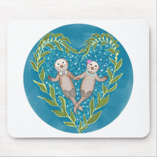 Cute Otters Muismat