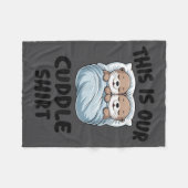 Cute Otters Snuggling This Is Our Cuddle  Fleece Deken (Voorkant (Horizontaal))