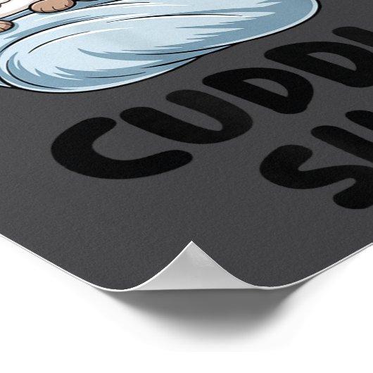 Cute Otters Snuggling This Is Our Cuddle Poster (Hoek)