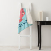 Cute Otters Valentijnsdag Couple Personalized Sherpa Deken (In situ)