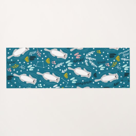 Cute Otters Yoga Mat (Achterkant (horizontaal))