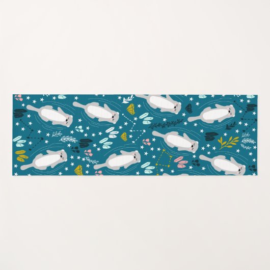 Cute Otters Yoga Mat (Voorkant (horizontaal))