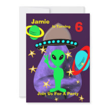 Cute outer Space Alien Thleed Birthday Party