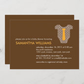 Cute Outfit Boy Baby shower Kaart (Voorkant / Achterkant)