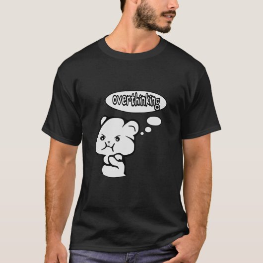 Cute Overdenking Angst T-shirt (Voorkant)