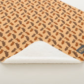 Cute Overlapping Fish Tres Patroon - Naam Cat Sherpa Deken (3/4)