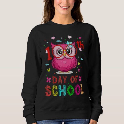 Cute Owl 100th Day Of School Shirt 100 Days Smarte (Voorkant)