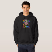 Cute Owl 100th day of School Teacher 100 days Smar Hoodie (Voorkant volledig)