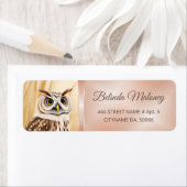 Cute Owl AI Photo Style Etiket (Insitu)