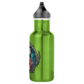 Cute Owl and Fairy Fantasy Art Waterfles (Rechts)