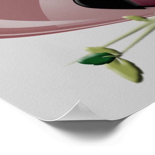 Cute Owl and Heart Poster (Hoek)