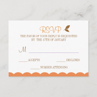 Cute Owl-antwoordkaart RSVP Kaartje