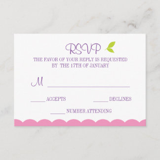 Cute Owl-antwoordkaart RSVP Kaartje