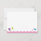 Cute Owl-antwoordkaart RSVP Kaartje (Achterkant)