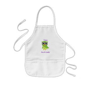 Cute Owl Apron Kinder Schort