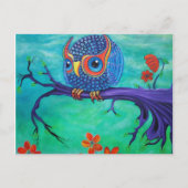 Cute Owl Art Briefkaart (Voorkant)