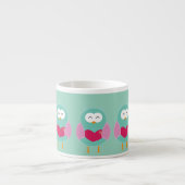 Cute Owl Art Espresso Mug – Gift Idea Espresso Kop (Voorkant)