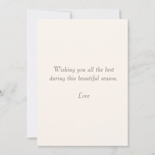 Cute Owl Autumn Season's Greetings Kaart (Achterkant)