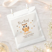 Cute Owl Baby Shower Boy Boho Bedankzakje (Geknipt)
