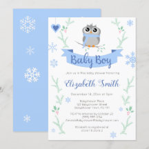 Cute owl baby winter babydouche